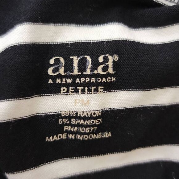 a.n.a A New Approach Stripe Stretch Pull On Knit Skirt - Picture 4 of 9